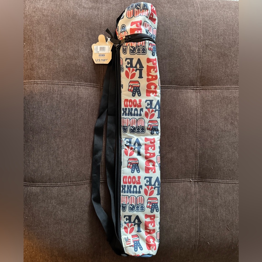 Junk Food Cooler Outdoor Sling Over Shoulder Sling Can Drink Holder NWT